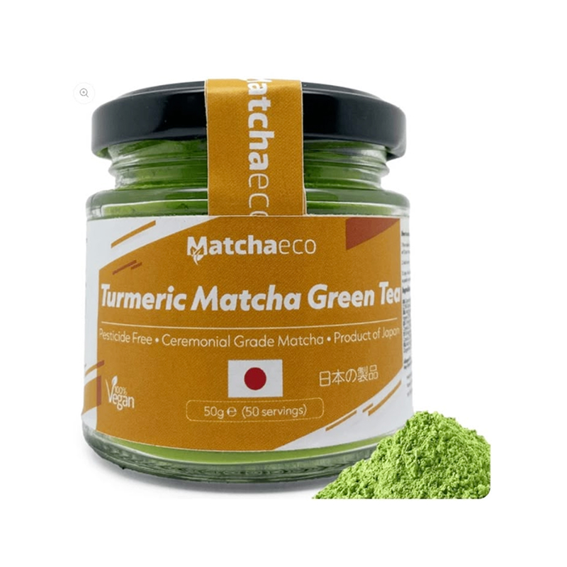 🌞 Matchaeco Turmeric Matcha Green Tea Powder 50g – MatchaEco