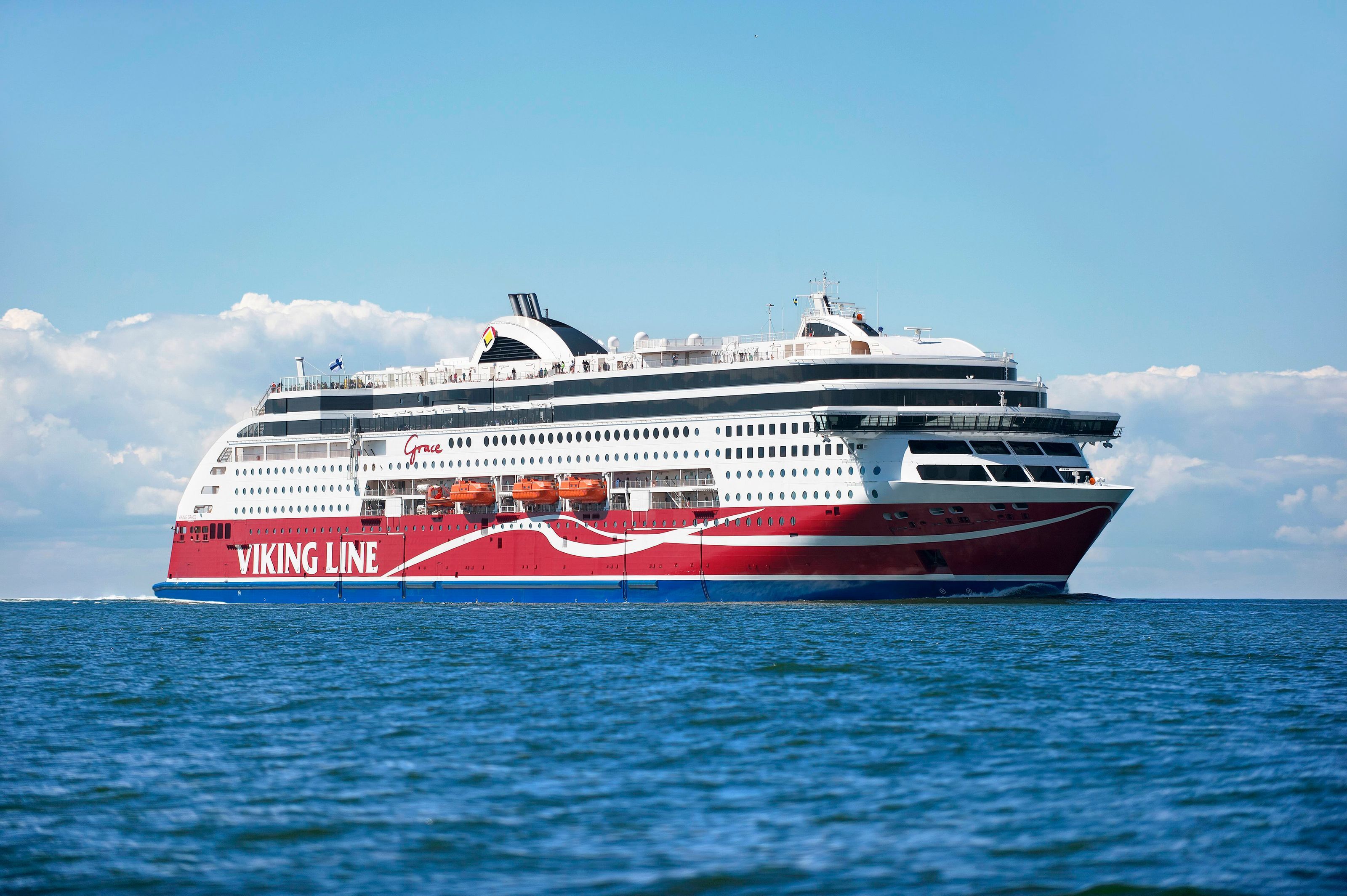 Viking Line Grace cruise ferry on the Baltic Sea – Viking Line uses Hypergene for improved financial planning and business management.