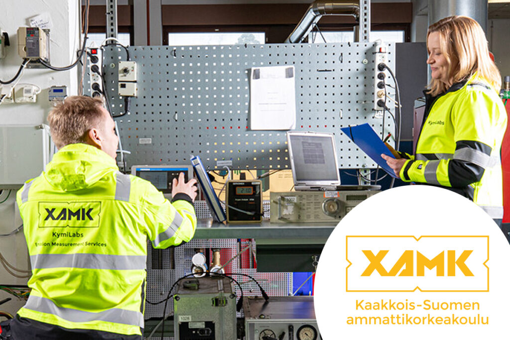 Xamkin asiantuntijat työskentelevät laboratorioympäristössä mittaus- ja TKI-projekteissa Thinking Portfolion avulla.