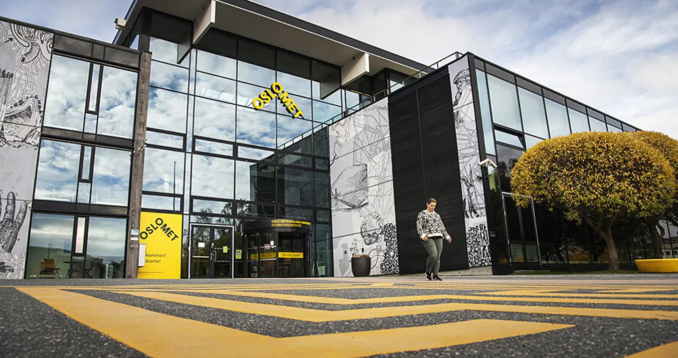 OsloMet's modern campus building — illustrates a customer case where Hypergene's system provides support for goal and strategy management, budget, forecasting, follow-up, analysis and reporting.
