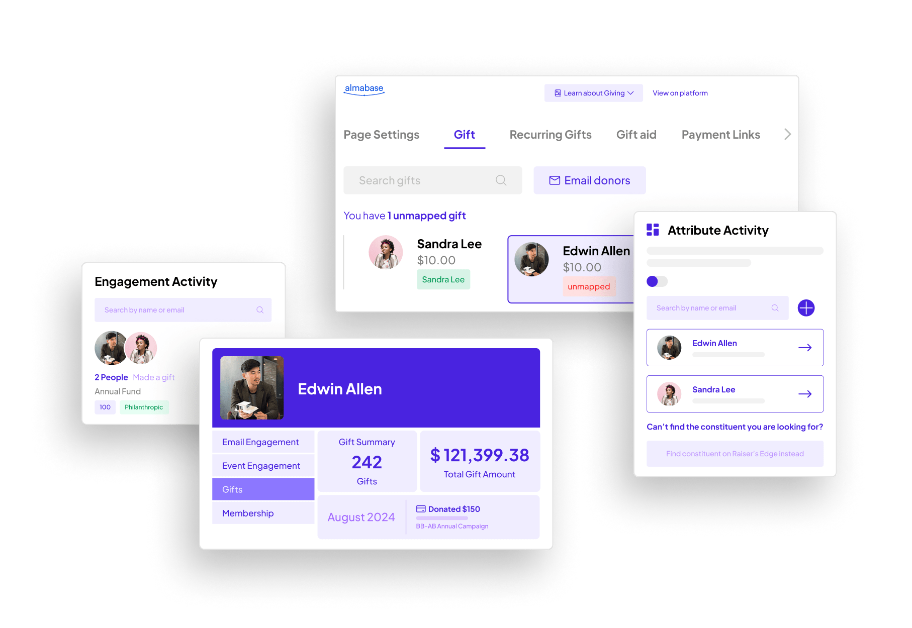 Auto-map gifts to records