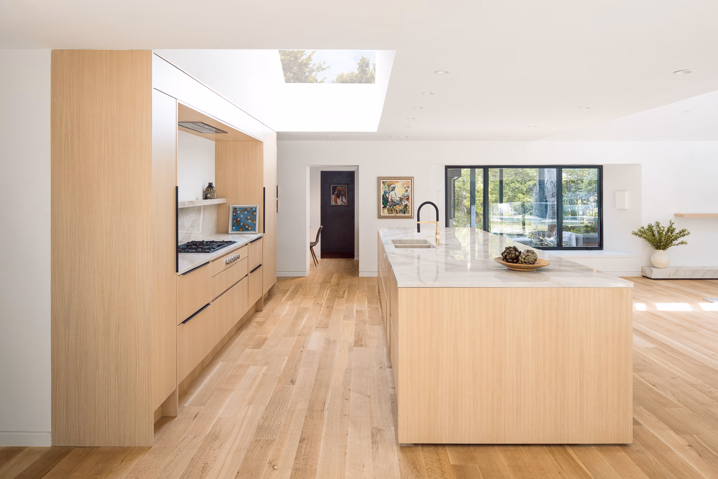 Kitchen and open common area