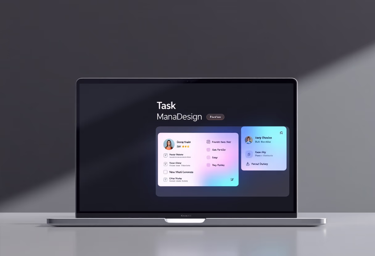 interface of task management module (for a productivity tools business)
