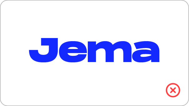 DON'T use unapproved fonts