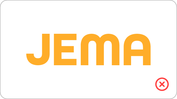 DON'T use unapproved color variations