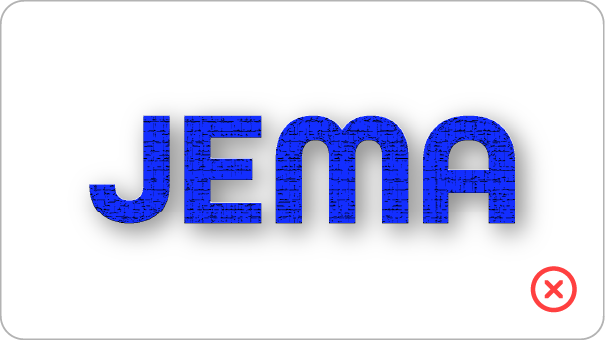 DON'T use any effects or textures