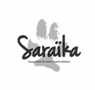 Logo showing silhouettes of two women in traditional attire above the word 'Saraika' with the tagline 'WOMAN DRESSED IN SINDH DESIGN'.