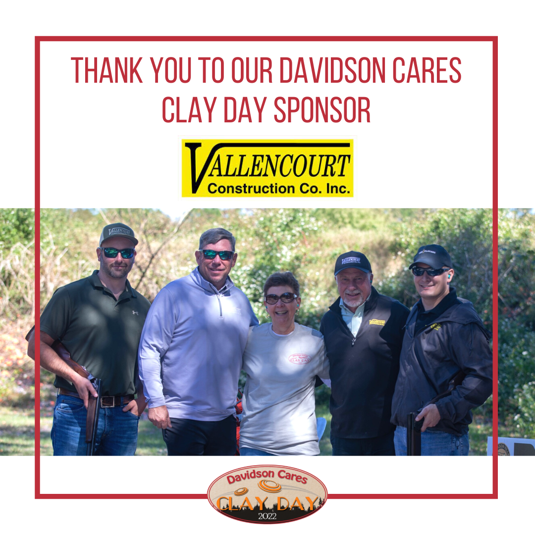 Vallencourt Construction Supports Davidson Cares Clay Day