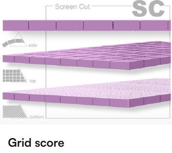 Core Material Processing Grid Score Finish for PVC Structural Foam