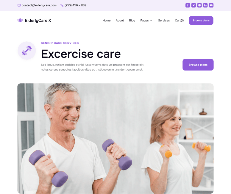 ElderlyCare X - Services Single Main Page - Elderly Care Webflow Template