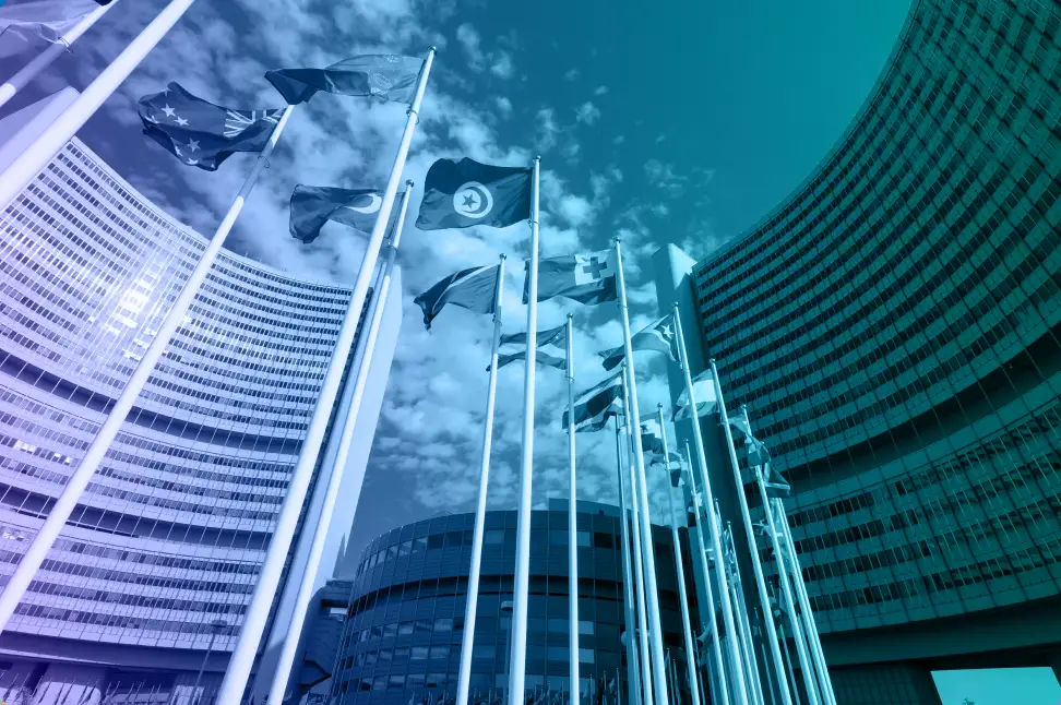 global support showing world flags