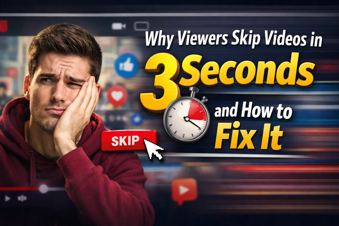 Why Viewers Skip Videos in 3 Seconds (And What You Can Do About It)