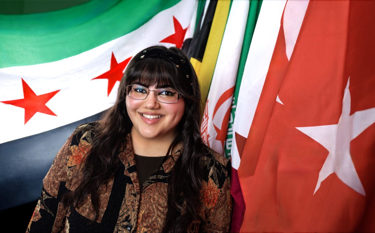 University of Arkansas at Little Rock graduate Dalia Daaboul honors thesis built on academic work in English, Arabic, and Turkish. She also raised thousands of dollars in funds for Syrian refugees, and her work has been featured by NPR and Al Jazeera. Photo by Benjamin Krain