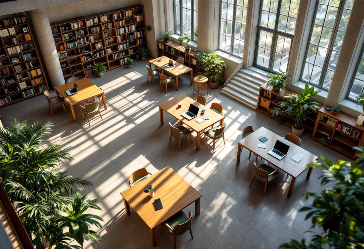 image of law library interior (for a legal tech)