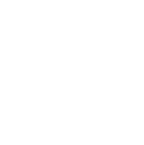 White atomic model icon with a central circle and two orbiting dots connected by curved lines on a black background.