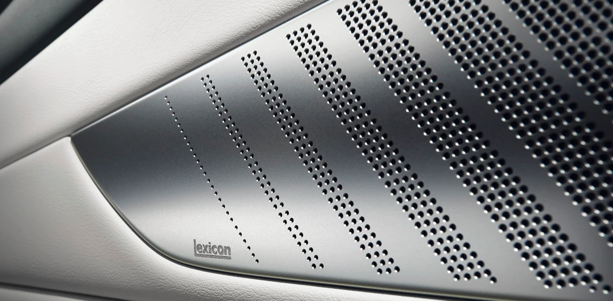 Close up view of lexicon car door speaker