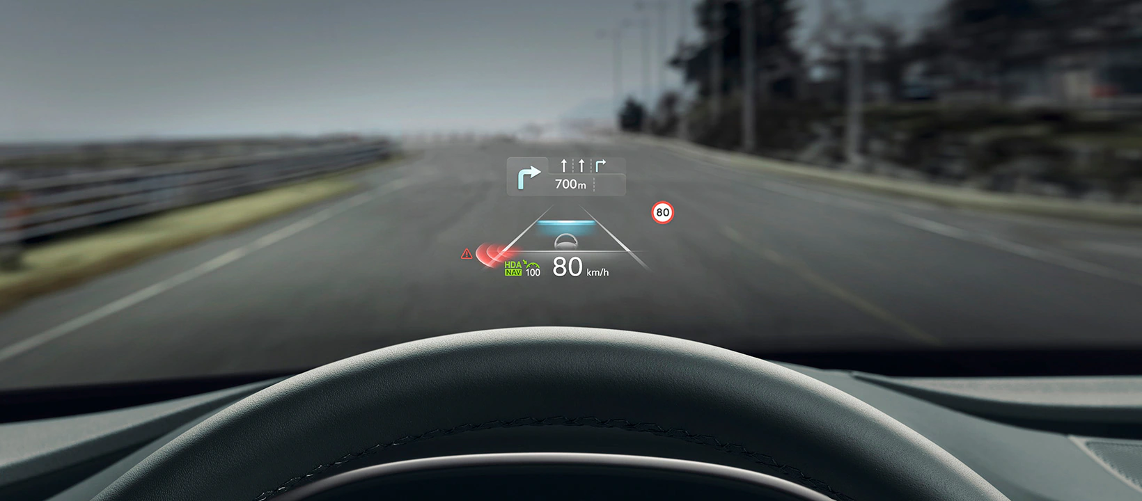 Electrified G80 Head-up Display
