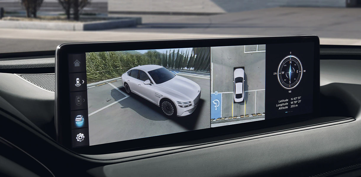 Closeup of infotainment screen