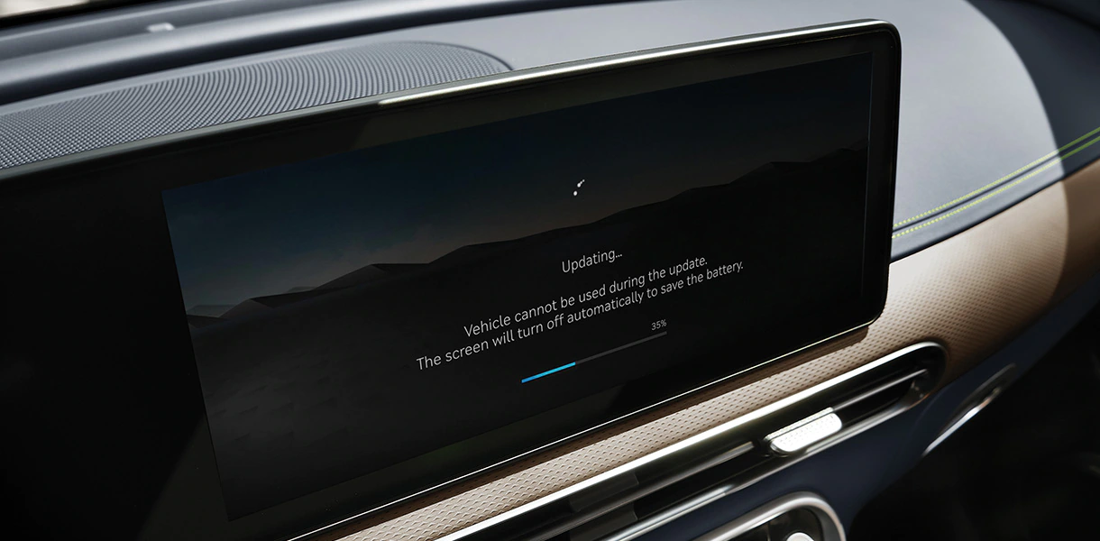 GV60 software update in progress