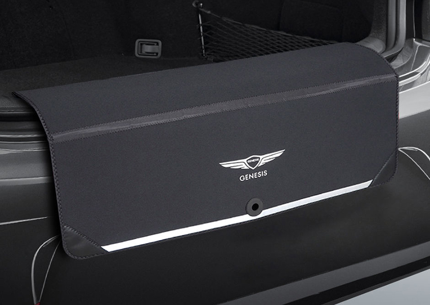 Foldout rear bumper protector in Genesis