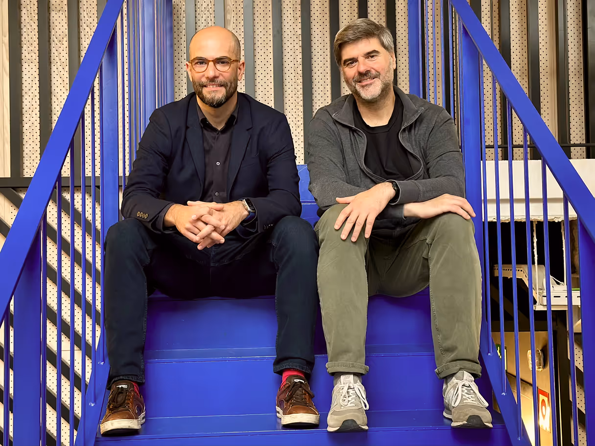 Picture of Ion Cuervas-Mons, CEO of Rauda AI and next to him Jorge Tercero, CTO of Rauda AI