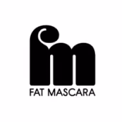 logo of the fat mascara podcast