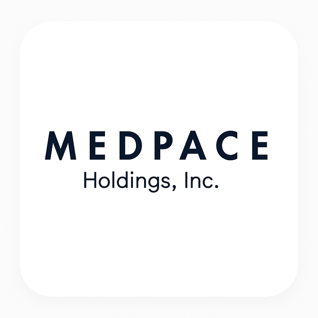 Medpace Holdings stock chart on digital screen