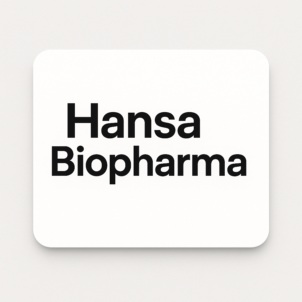 Hansa Biopharma logo with a kidney transplant illustration symbolizing immunotherapy