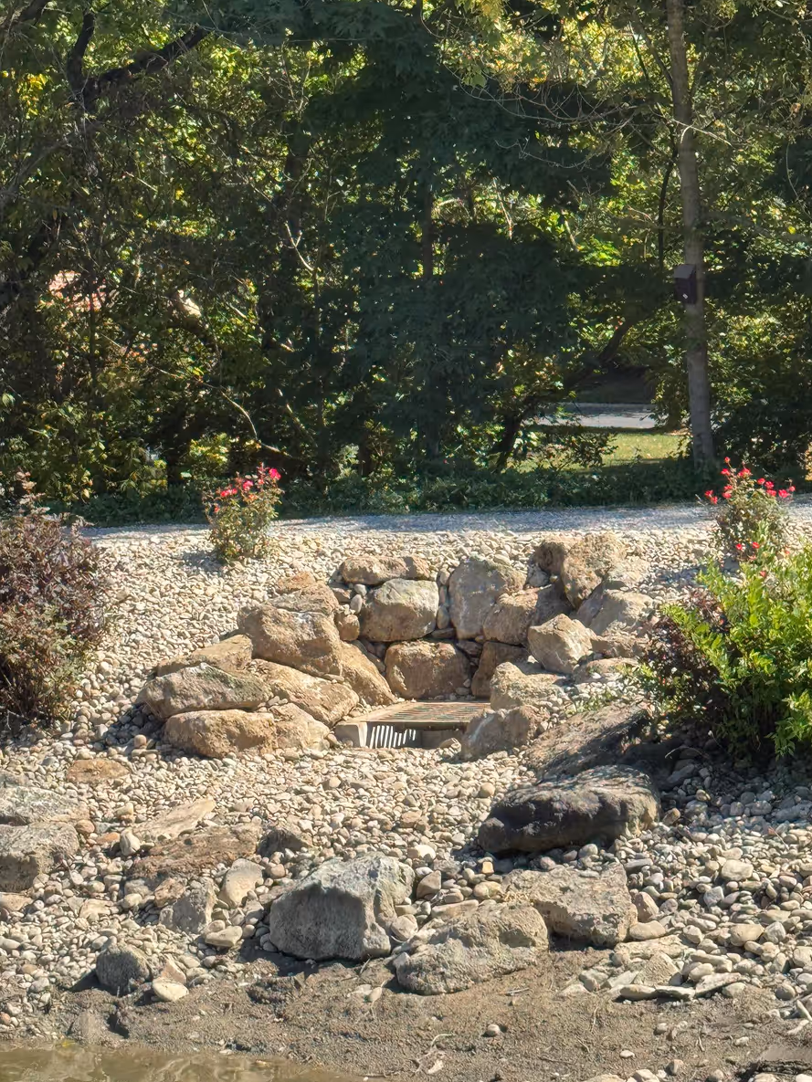 Rock and gravel yard