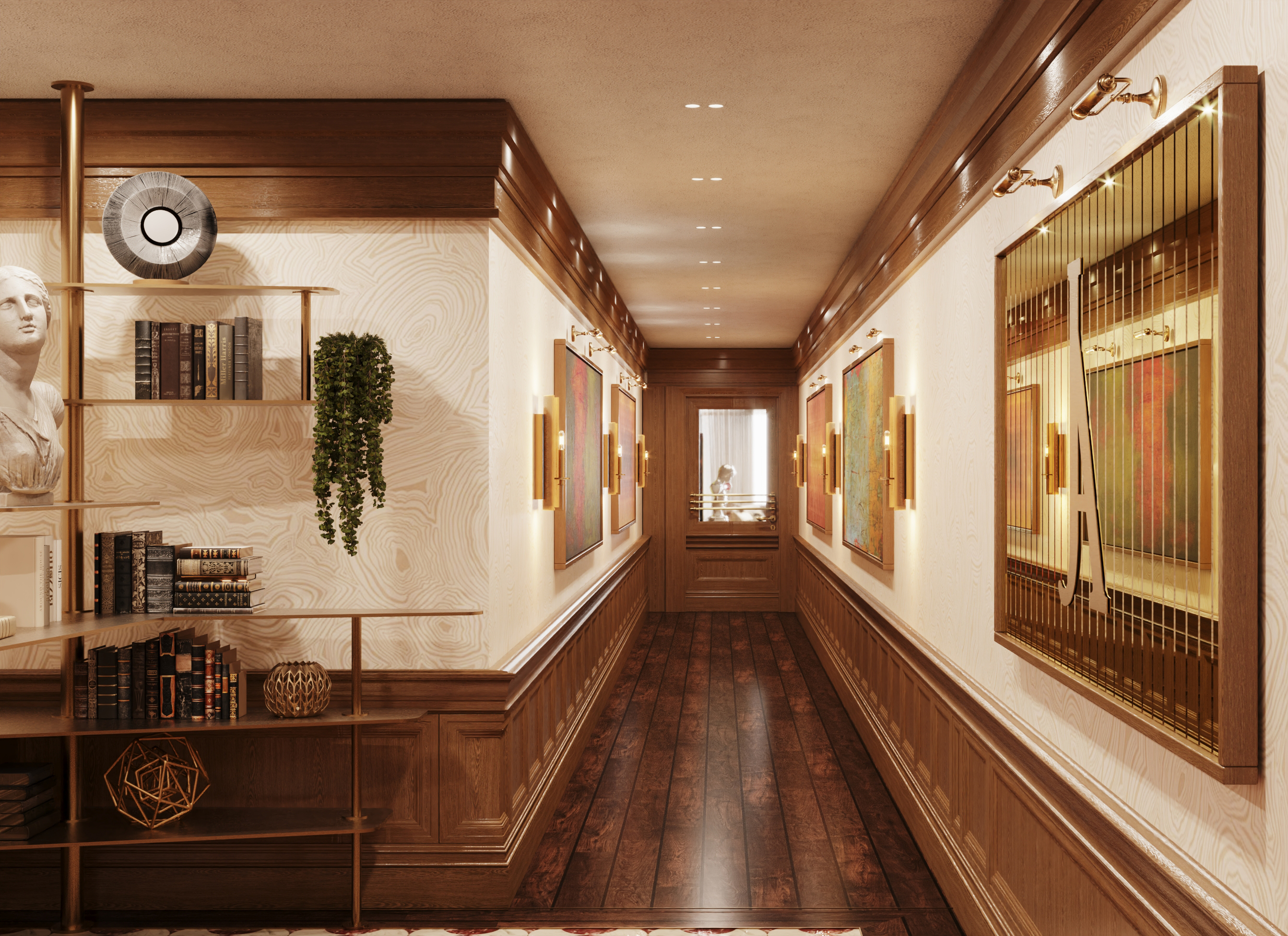 interior hallway rendering