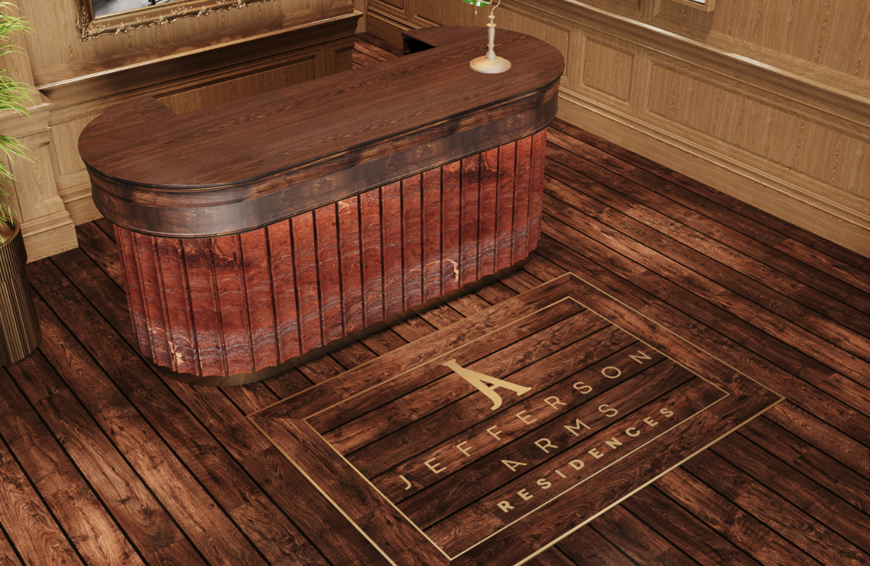 front desk rendering