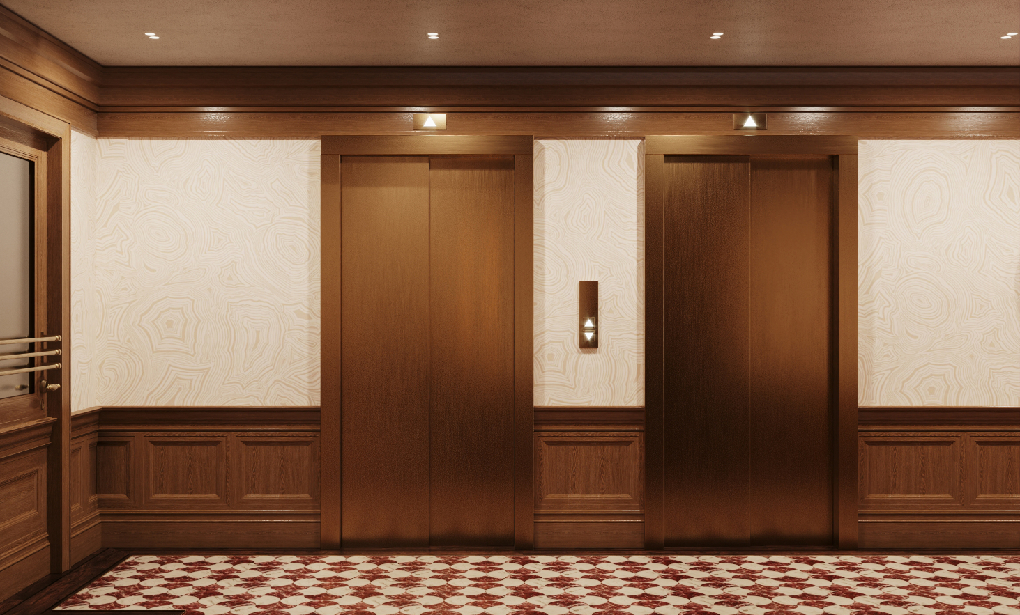 Jefferson Arms Residences elevators rendering