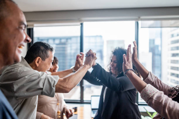 group-of-attorneys-and-clients-celebrating