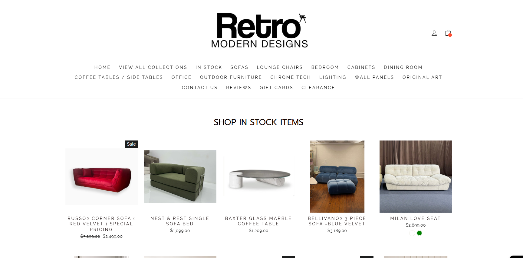 Before - Original Website Design