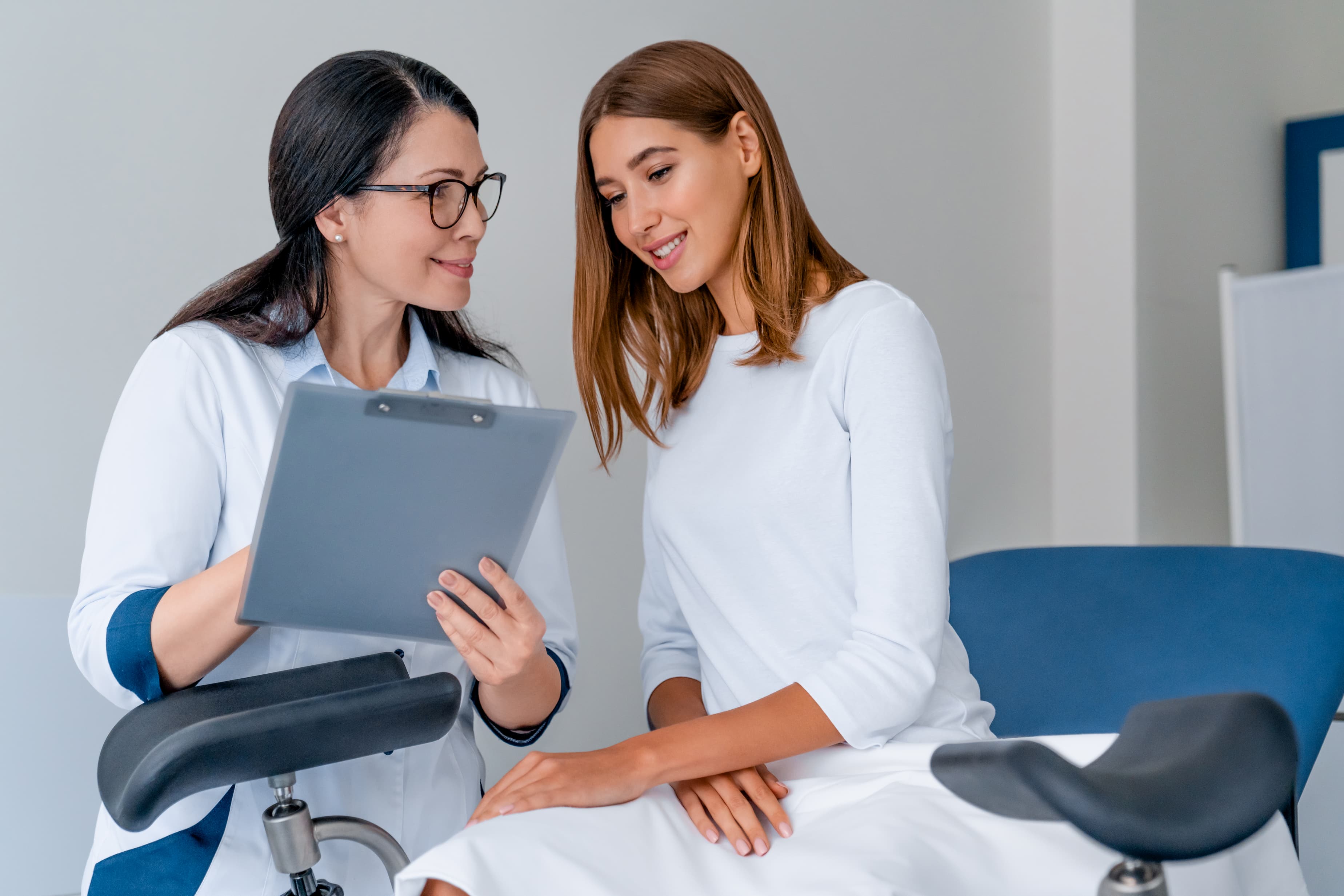 woman receiving consultation