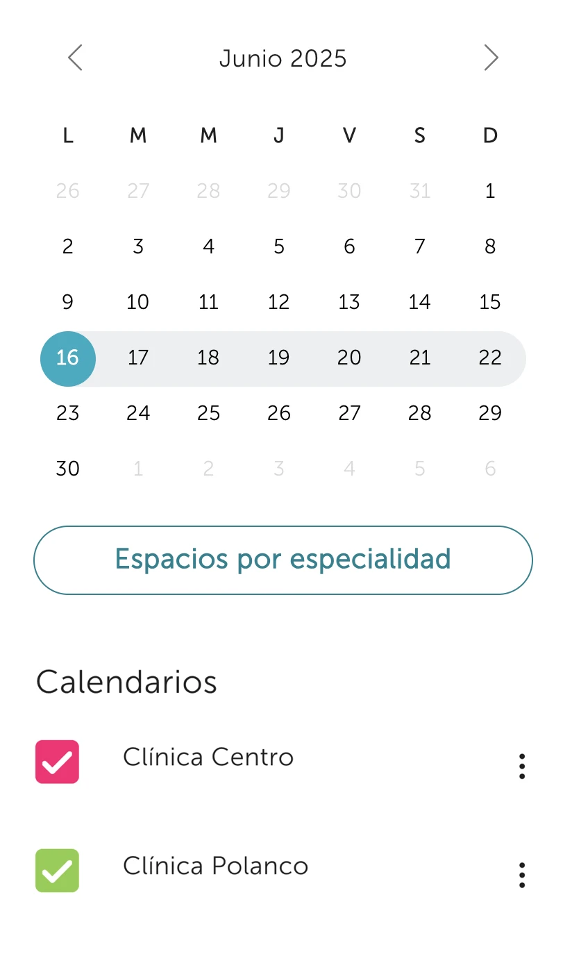 Agenda médica online por clínicas