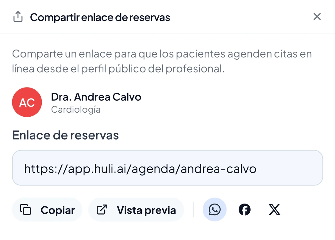Citas médicas con Whatsapp
