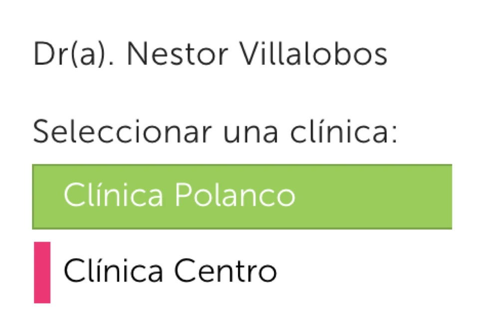 Lista de centros médicos