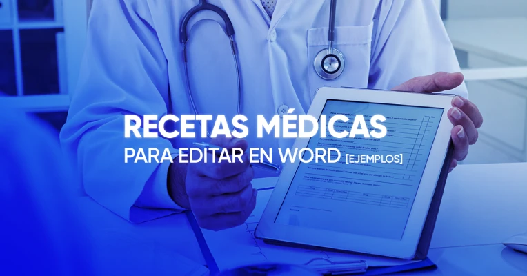 Recetas médicas para editar en Word [Ejemplo]
