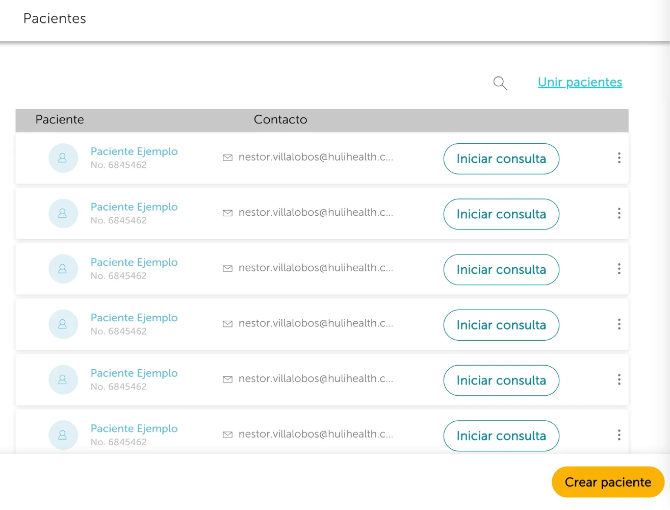 Expedientes electrónicos para pacientes