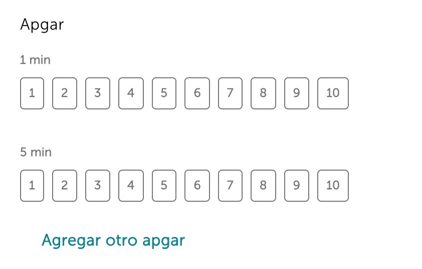 Apgar ejemplo
