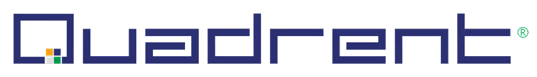 Quadrent company logo with a stylized letter Q and colored squares.