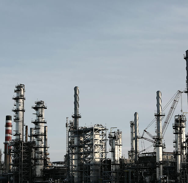 Power plant towers.