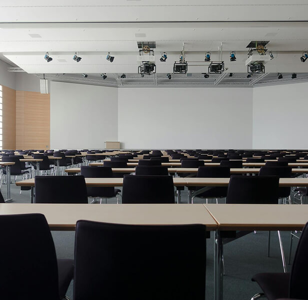 A conference room.