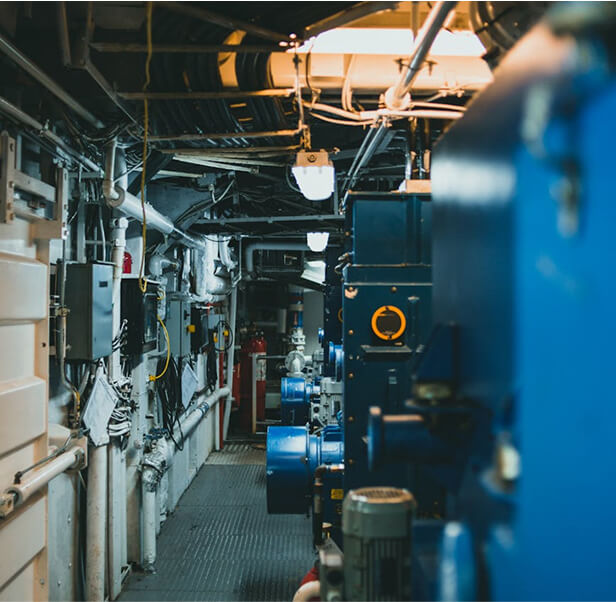 Energy generator rooms.
