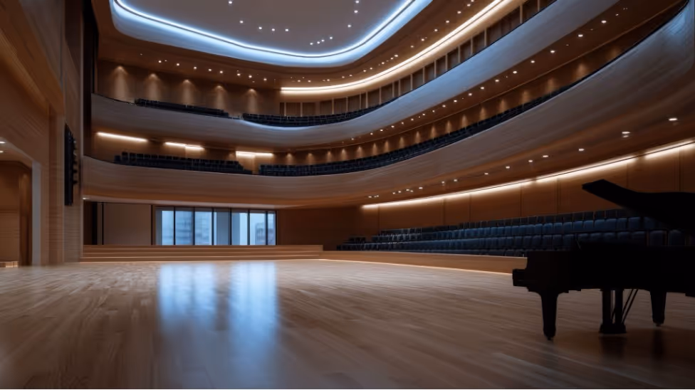 Modern concert hall: Room Stock photos by Vecteezy