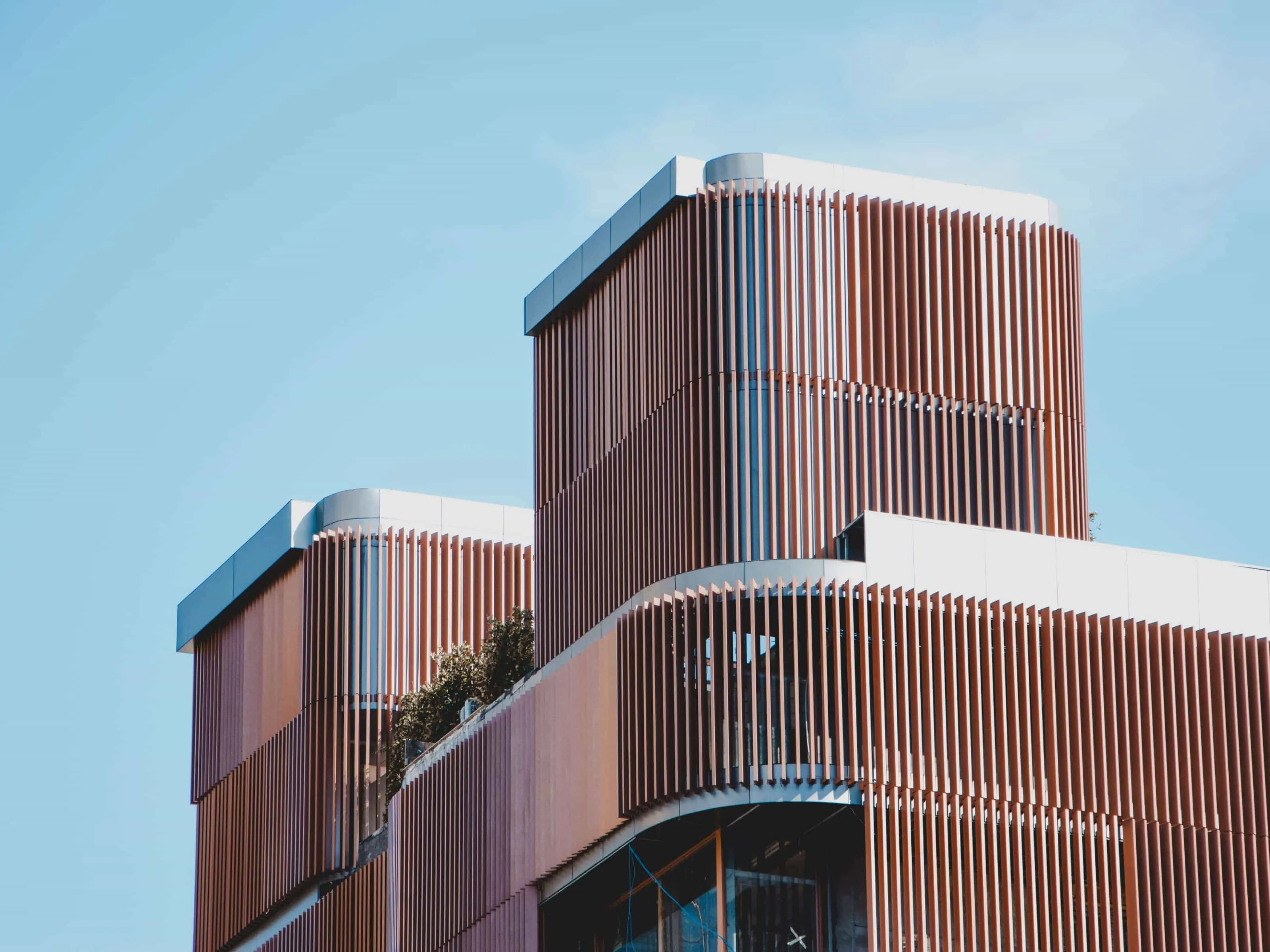 Exterior of modern building