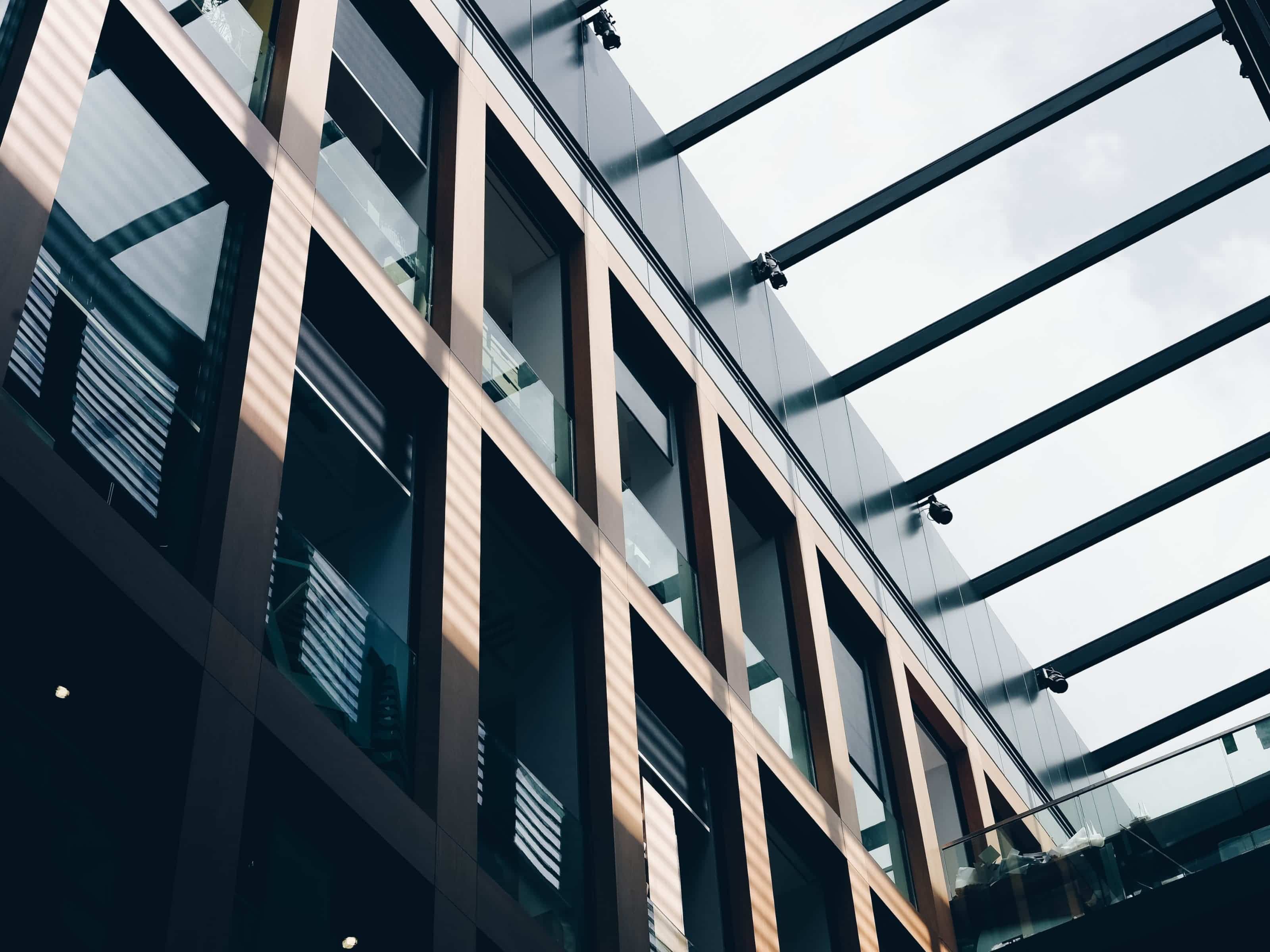 Exterior of modern building