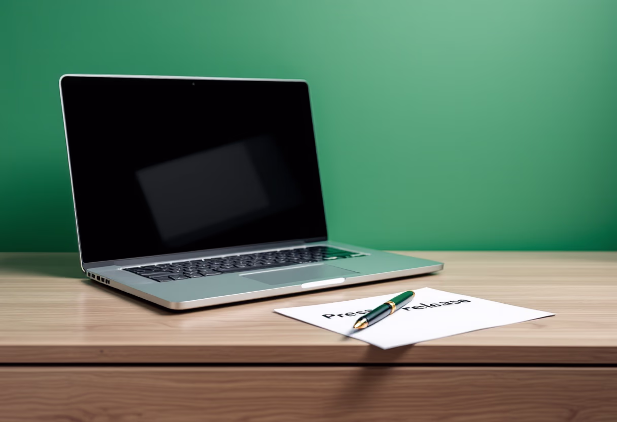 image of press release writing