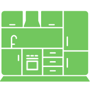 complete kitchen remodel icon